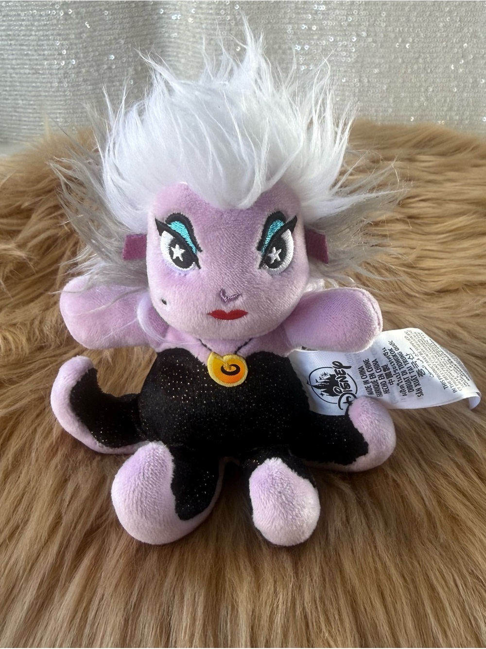 Disney Ursula Plush Pet Toy - Purple, Black, White